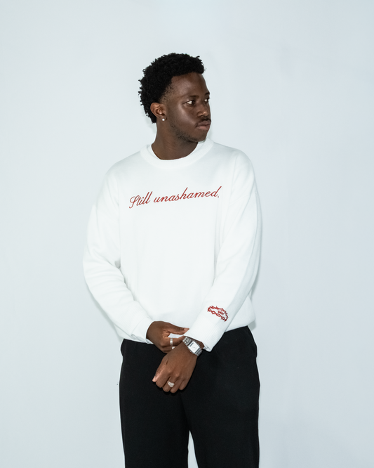 STILL UNASHAMED SWEATER - WHITE