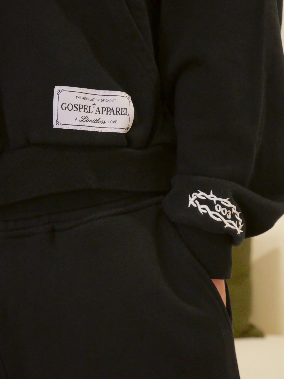 THE GREAT EXCHANGE BLACK PATCHWORK JACKET