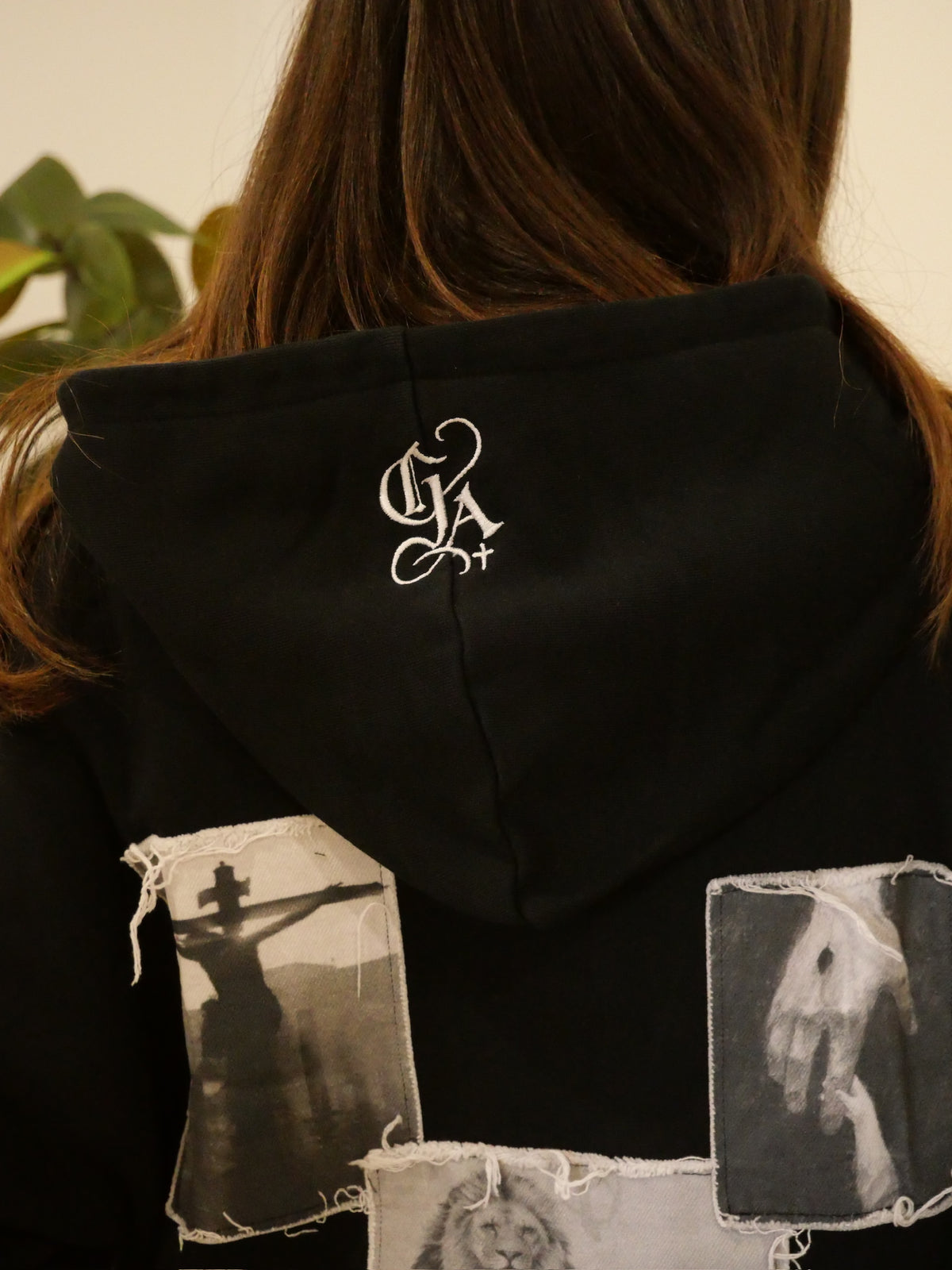 THE GREAT EXCHANGE BLACK PATCHWORK JACKET
