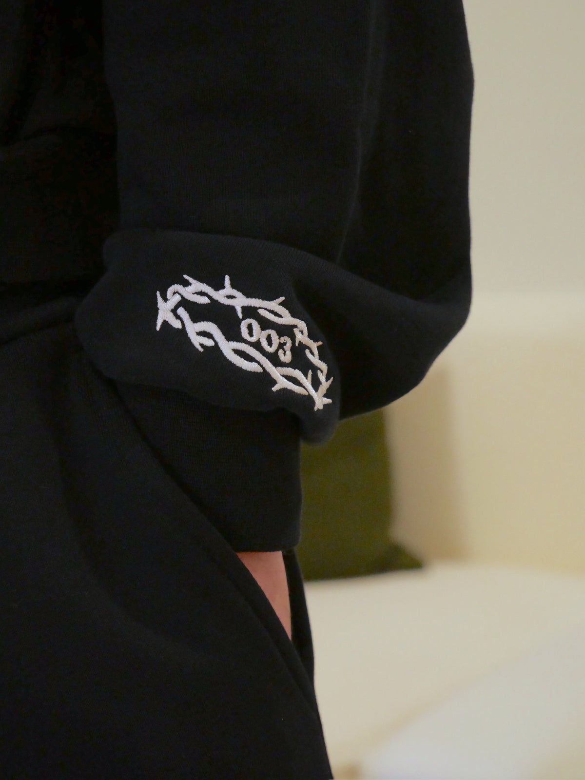 THE GREAT EXCHANGE BLACK PATCHWORK JACKET