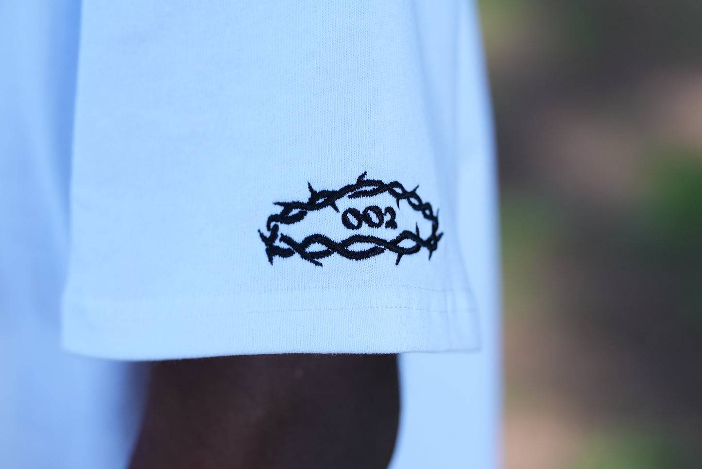WHITE GRAVE TO GLORY BOXY T-SHIRT