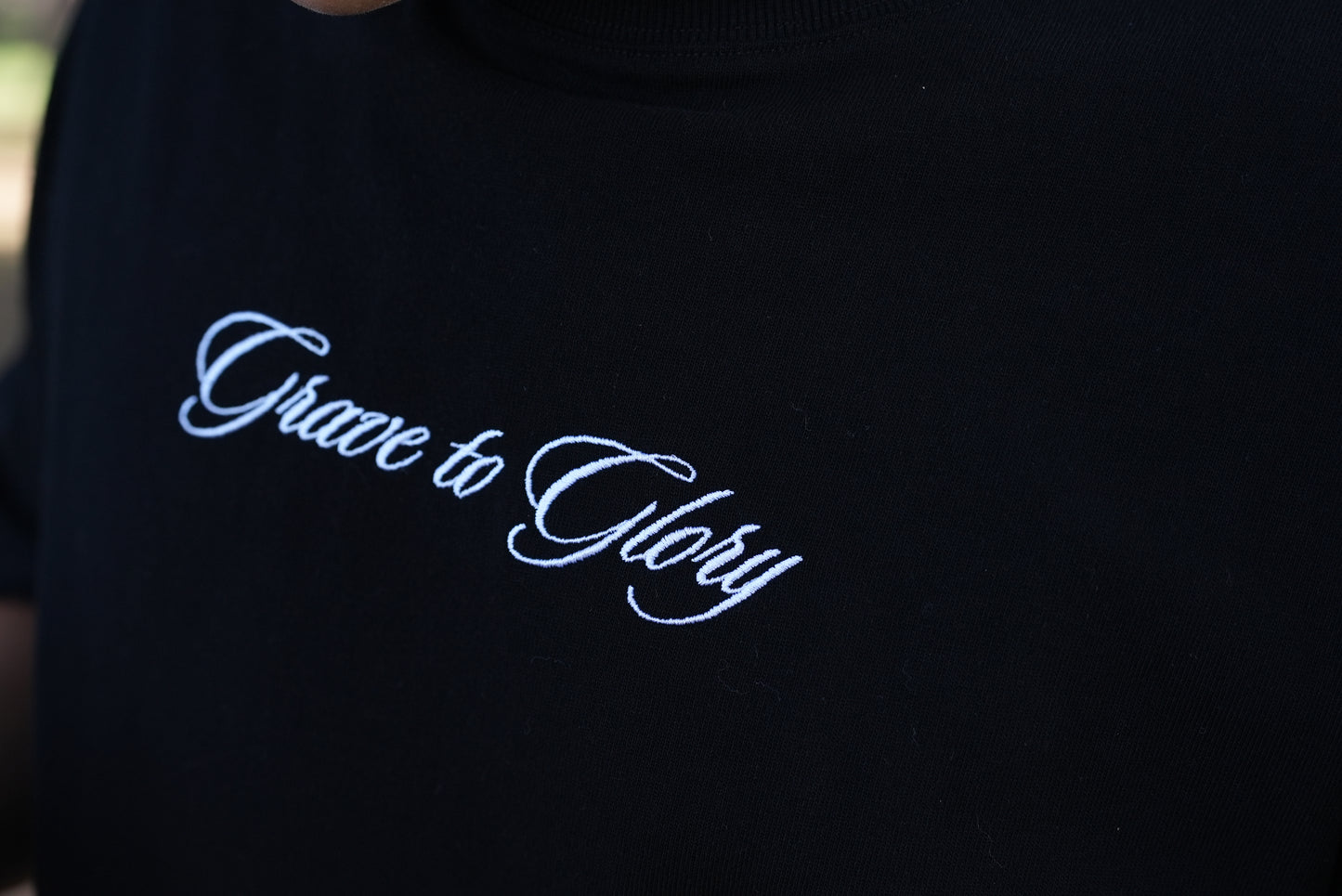 BLACK GRAVE TO GLORY BOXY T-SHIRT