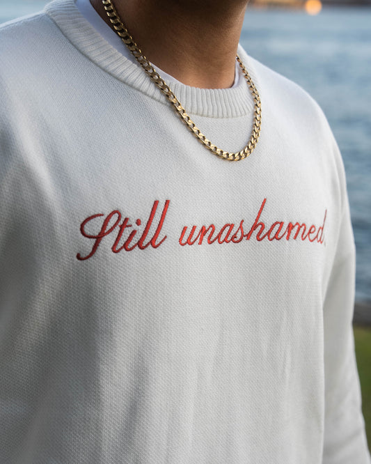STILL UNASHAMED SWEATER - WHITE