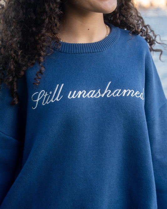 STILL UNASHAMED SWEATER - NAVY