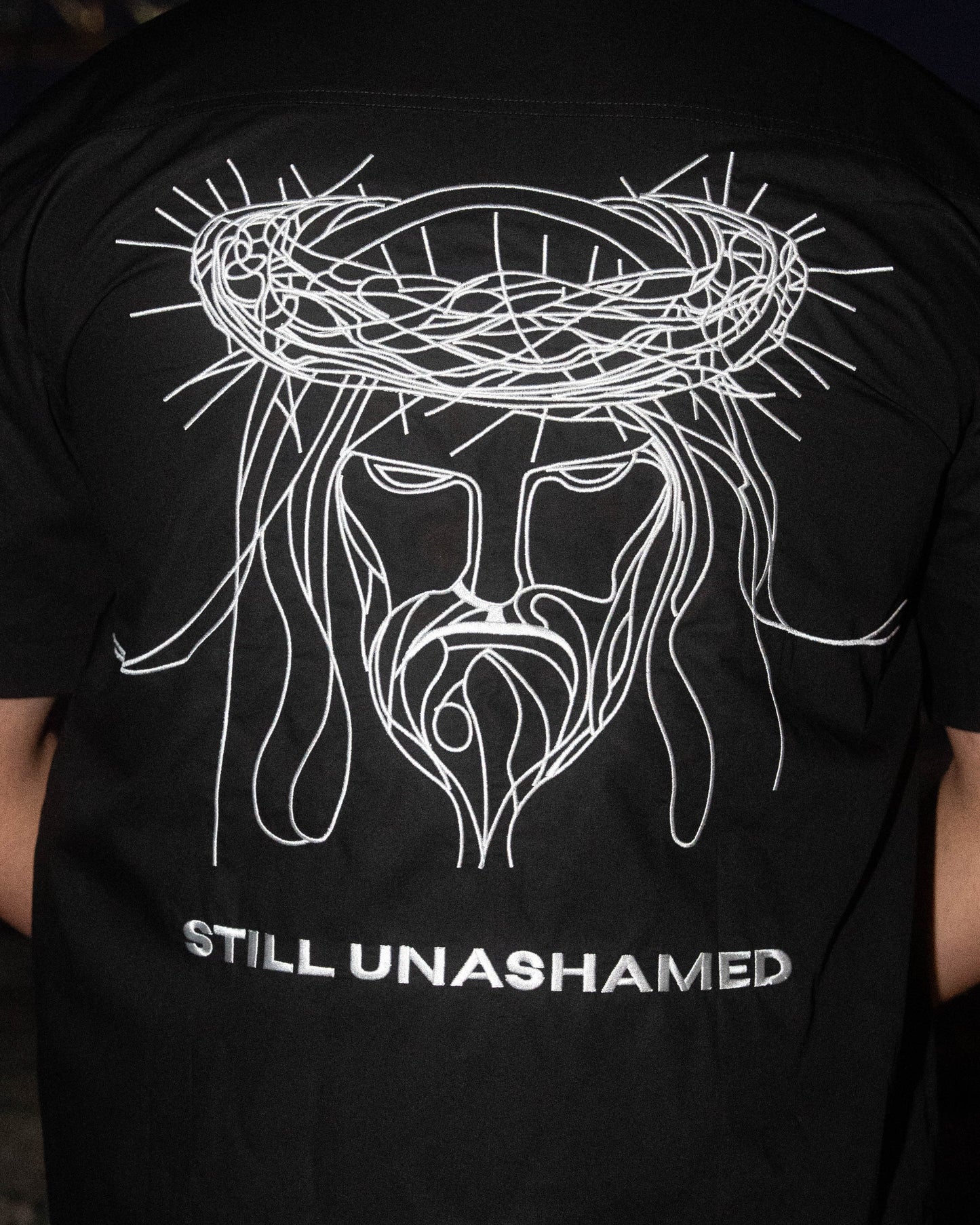 STILL UNASHAMED BUTTON UP - BLACK