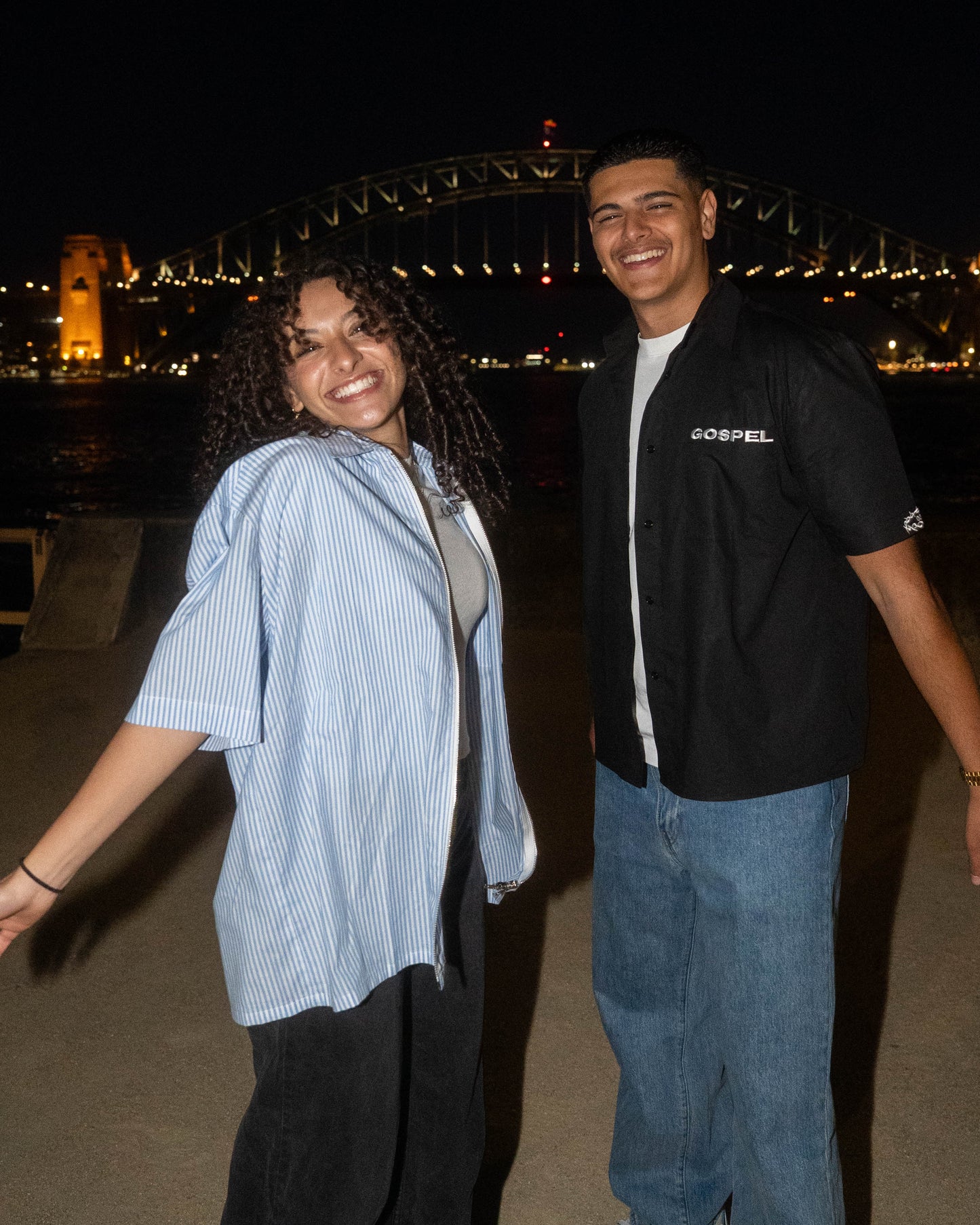 STILL UNASHAMED BUTTON UP - BLACK