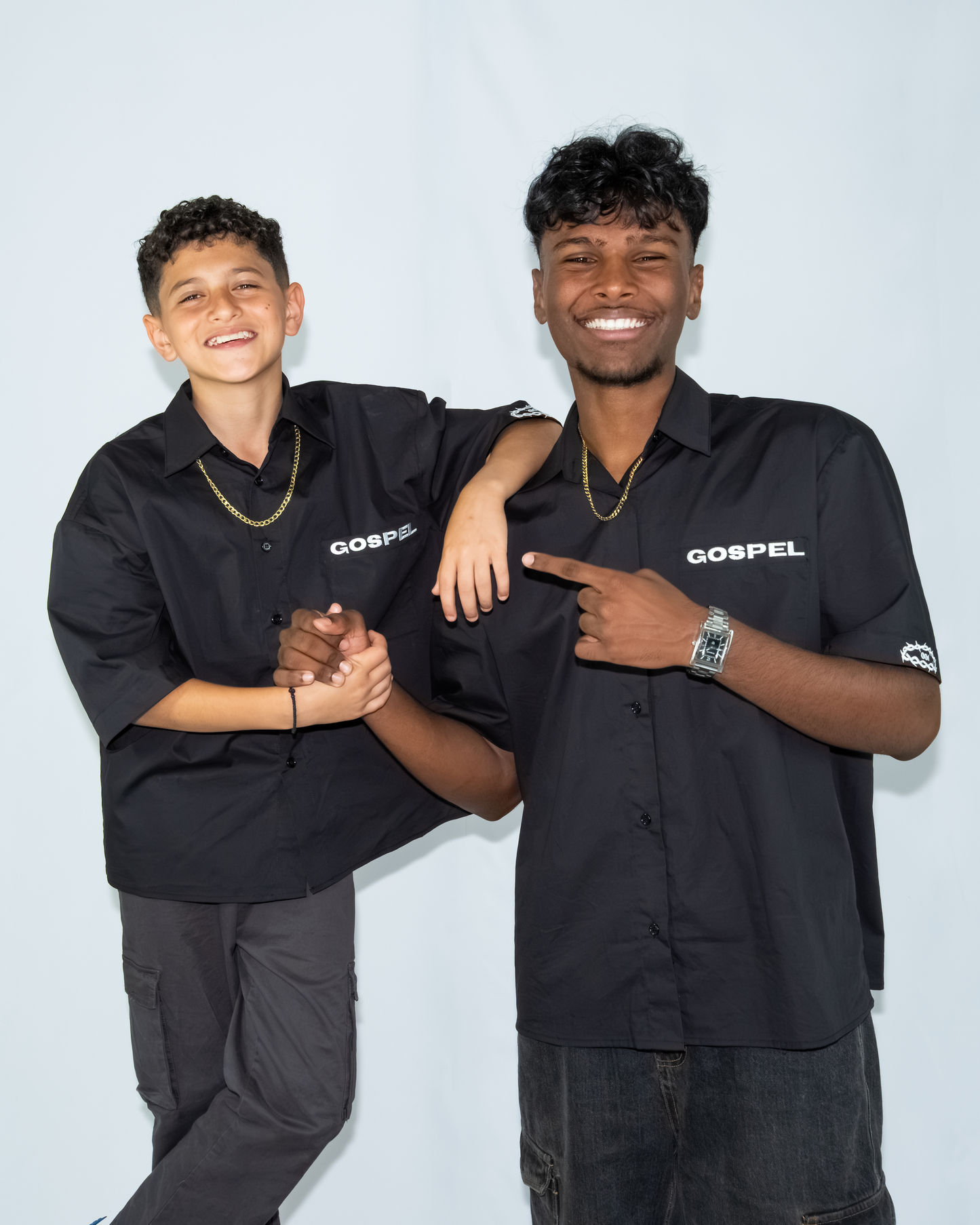 STILL UNASHAMED BUTTON UP - BLACK